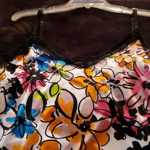 Flower print tank top